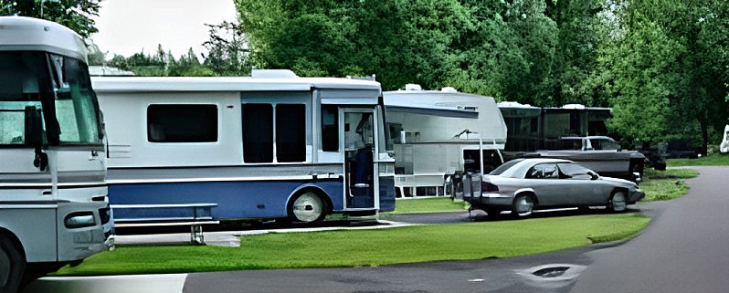 Guest's RV at Lazy L RV Park